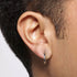 VVS Jewelry 925 Sterling Silver Men Hoop Earrings