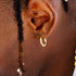 VVS Jewelry 925 Sterling Silver Men Hoop Earrings