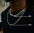 VVS Jewelry 925 Sterling Silver Moissanite Tennis Chain PASSES DIAMOND TEST US INVENTORY