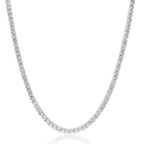 VVS Jewelry 925 Sterling Silver Moissanite Tennis Chain PASSES DIAMOND TEST US INVENTORY