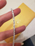 VVS Jewelry 925 Sterling Silver VVS1 Moissanite Diamond 4mm Tennis Bracelet