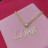 VVS Jewelry 9MM Custom Cuban Name Sharp Cursive Pendant Necklace