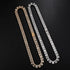 VVS Jewelry 9MM Prong Baguette White Gold Tennis Chain