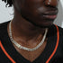 VVS Jewelry 9MM Prong Baguette White Gold Tennis Chain
