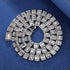 VVS Jewelry 9MM Prong Baguette White Gold Tennis Chain
