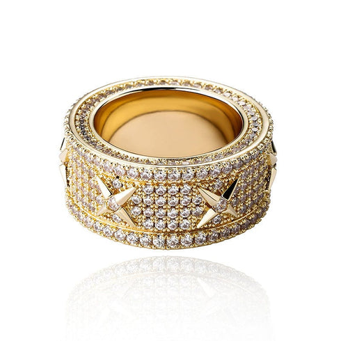 VVS Jewelry Blinged Out Hip Hop Star Ring
