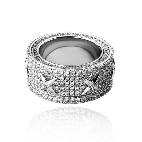 VVS Jewelry Blinged Out Hip Hop Star Ring