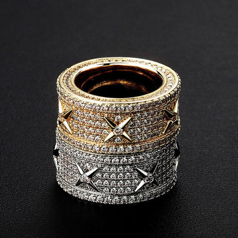 VVS Jewelry Blinged Out Hip Hop Star Ring