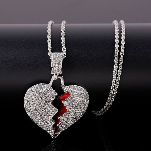 VVS Jewelry Broken Heart Pendant