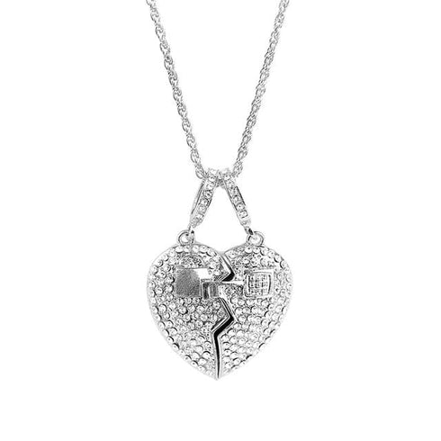 VVS Jewelry Broken Heart Pendant