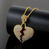 VVS Jewelry Broken Heart Pendant