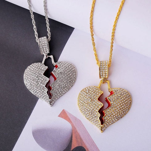 VVS Jewelry Broken Heart Pendant