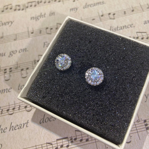 VVS Jewelry Classic Silver Stud Earrings