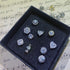 VVS Jewelry Classic Silver Stud Earrings