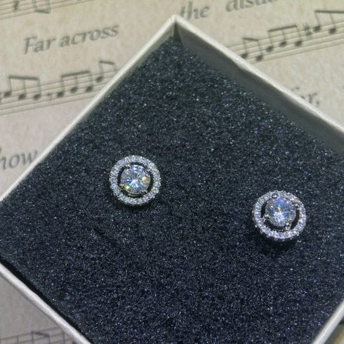 VVS Jewelry Classic Silver Stud Earrings