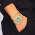 VVS Jewelry Coffee Bean Chain and Bracelet Bundle + FREE Square Roman Watch