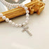 VVS Jewelry Cross Pearl Chain
