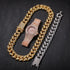 VVS Jewelry Cuban Chain & Cuban Bracelet + Free OG Bust Down Watch