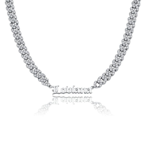 VVS Jewelry Custom Cuban Greek Name Necklace