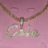 VVS Jewelry Custom Cursive Cuban Letter Pendant