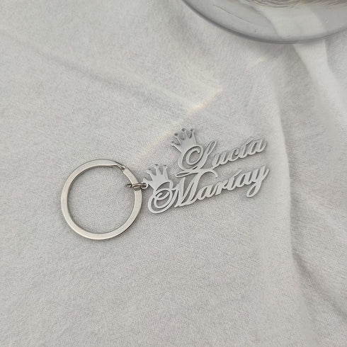 VVS Jewelry Custom Cursive Name Keychain