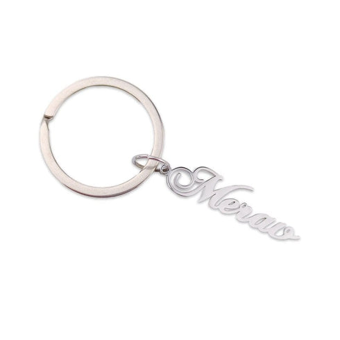 VVS Jewelry Custom Cursive Name Keychain