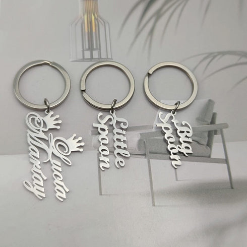 VVS Jewelry Custom Cursive Name Keychain