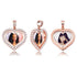 VVS Jewelry Custom Double-Sided Heart Photo Chain