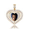 VVS Jewelry Custom Double-Sided Heart Photo Chain