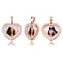 VVS Jewelry Custom Double-Sided Heart Photo Chain