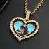 VVS Jewelry Custom Double-Sided Heart Photo Chain
