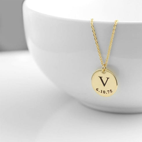 Custom Fingerprint And/Or Handwriting Photo Pendant Necklace