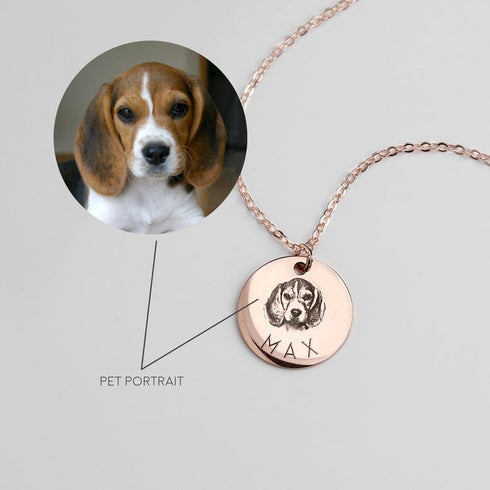 Custom Fingerprint And/Or Handwriting Photo Pendant Necklace