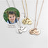 Custom Fingerprint And/Or Handwriting Photo Pendant Necklace