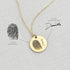 Custom Fingerprint And/Or Handwriting Photo Pendant Necklace