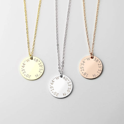Custom Fingerprint And/Or Handwriting Photo Pendant Necklace