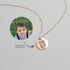 Custom Fingerprint And/Or Handwriting Photo Pendant Necklace