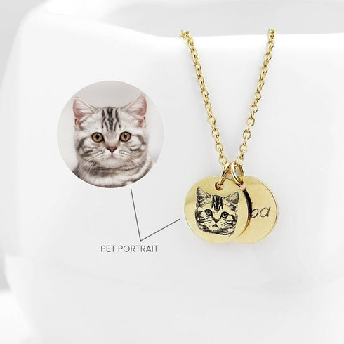 Custom Fingerprint And/Or Handwriting Photo Pendant Necklace
