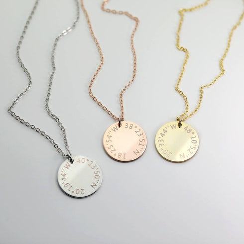 Custom Fingerprint And/Or Handwriting Photo Pendant Necklace