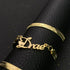 Custom Name Herringbone Chain – Gold Plated Personalized Necklace