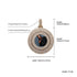 VVS Jewelry Custom Large Spinning Photo Pendant + Chain