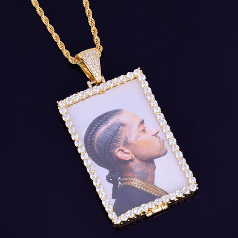 VVS Jewelry Custom Photo Square Medallion Chain
