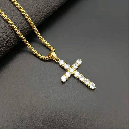 VVS Jewelry CZ Iced Diamond Cross