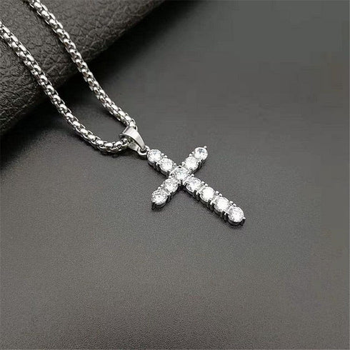 VVS Jewelry CZ Iced Diamond Cross