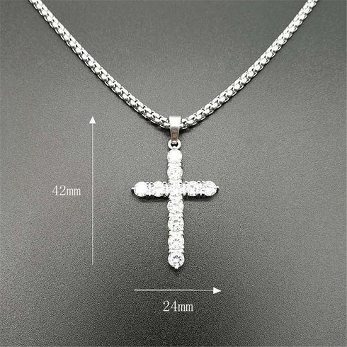 VVS Jewelry CZ Iced Diamond Cross