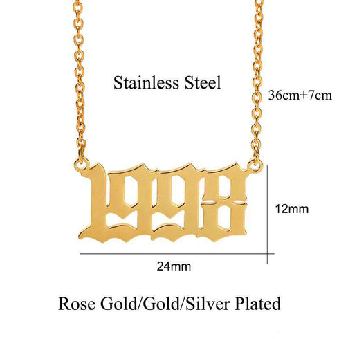 Birth Year Necklace