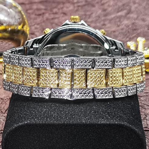 VVS Jewelry Fully Iced Area Codez Bling Watch