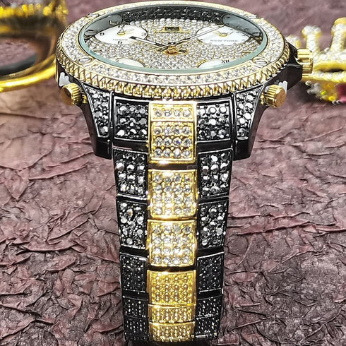 VVS Jewelry Fully Iced Area Codez Bling Watch