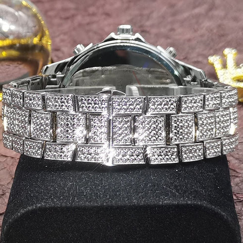 VVS Jewelry Fully Iced Area Codez Bling Watch