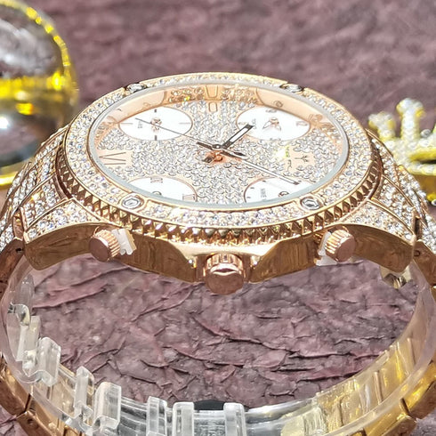 VVS Jewelry Fully Iced Area Codez Bling Watch